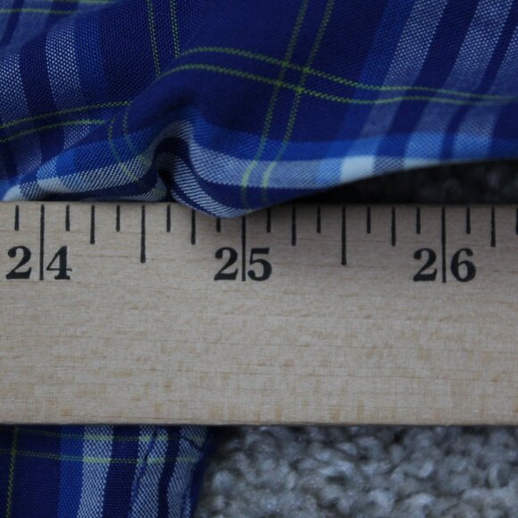 Eddie Bauer First Ascent Shirt Mens Large Tall Blue/White Poly/Rayon L/S Button - Picture 14 of 16